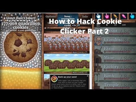 How To Hack Cookie Clicker(without inspect) 2