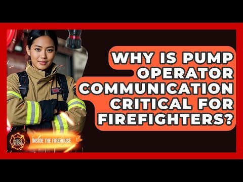 Why Is Pump Operator Communication Critical For Firefighters? - Inside the Firehouse