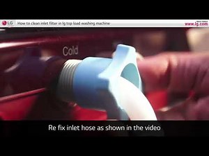 [LG Top Load Washer] - Inlet filter cleaning
