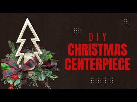 DIY Christmas Tree Centerpiece | Holiday Candle Holder Decoration