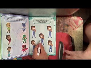PJ Masks Super Sticker Book, Learn with Catboy & Gekko! Kids Episode 1 of 9