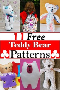 11 Free Teddy Bear Patterns ( Adorable And Cute)