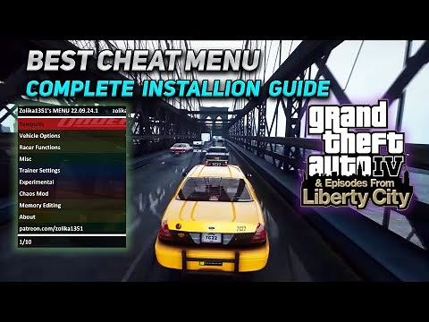 HOW TO INSTALL BEST CHEAT MENU (2024) IN GTA 4 COMPLETE EDITION