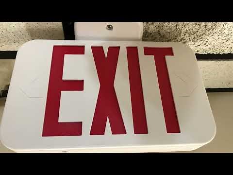 Easy step by step Exit sign install