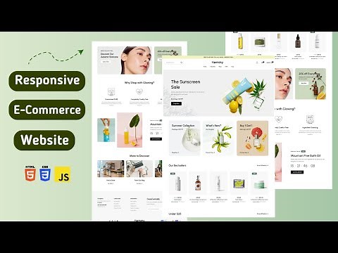 How To Create an E-Commerce Website Using HTML, CSS & JS from Scratch 🛍️🛒