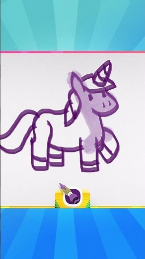 Crayola Create and Play App: How to draw a Unicorn