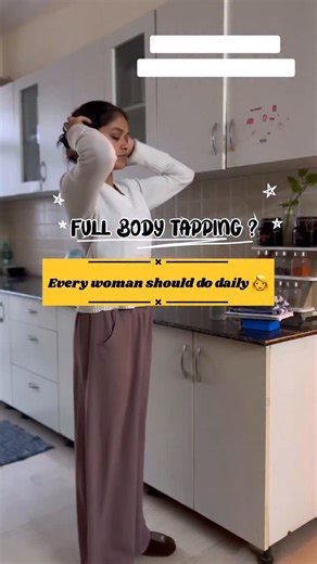 Neha Chaurasiya | Certified yoga instructor on Instagram: "Full body tapping is gentle, powerful, and deeply healing for women. From calming the mind to supporting hormones, uterus health, digestion, and emotional release—this simple practice helps your body feel safe, balanced, and supported. Tap daily, breathe slowly, and let your body reset 🤍✨ #FullBodyTapping #WomensHealth #HormoneBalance #NervousSystemHealing #MindBodyConnection"