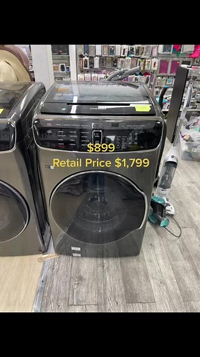 $899Samsung - 6.0 Cu. Ft. High Efficiency Smart Front Load Washer with Steam and FlexWash™ - Black Stainless SteelModel:WV60M9900AV