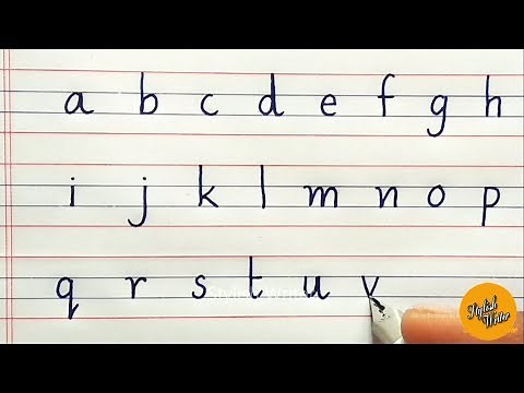 How to write small alphabets in simple and basic steps | Learn to Write lowercase Alphabet for kids