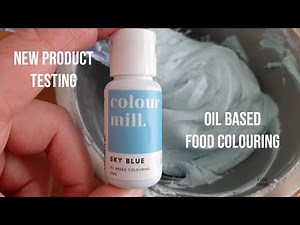 NEW PRODUCT TESTING | oil based food colouring | Colour Mill | How to make baby blue icing