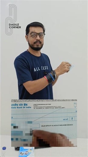 How to make a #cancelled cheque | Cancel cheque ഉണ്ടാക്കാം #shorts