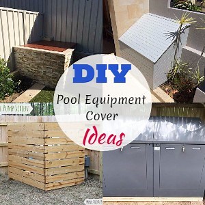 31 DIY Pool Equipment Cover Ideas - DIYnCrafty