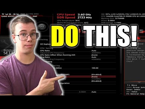 How to Set RAM SPEED and XMP in Bios! Full Guide