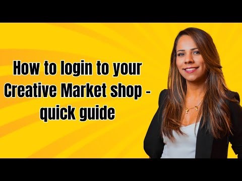 How to login to your Creative Market shop - quick guide