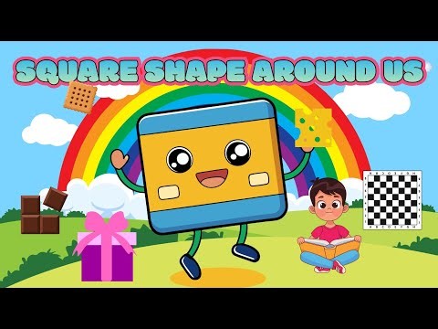 Learn Square Shape Around Us| Shapes Learning | XoraTales