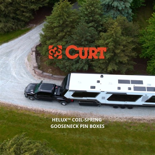 Built. Tested. Proven. The CURT Helux™ Coil-Spring Gooseneck Pin Box is engineered to protect your RV and deliver a smoother ride — with no airbag, no break-in, and no compromise. Come in and check it out! @curtmfg #CURT #Helux #RVtowing #InnovationInMotion | Trailer Ranch, LLC