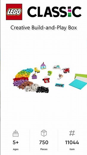 PREVIEW: LEGO CLASSIC, Creative Build-and-Play Box, Set 11044, LEGO 2025
