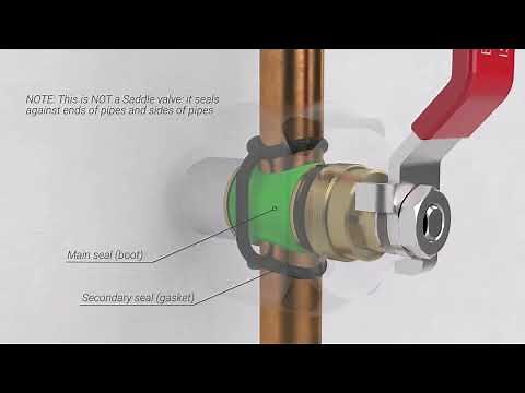 EasyFit Isolator Animated Install Video - Live water line Isolation Valve