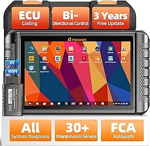 FOXWELL NT1009 Bluetooth Bi-Directional Scan Tool, ECU Coding, 30+ Reset, All System Diagnostic Tool, 3-Years Free Update, CAN FD, 10.1 inch Car Scanner, OBD2 Scanner for All Cars