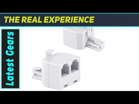 Uvital RJ11 Duplex Wall Jack Adapter: The Ultimate Phone Line Splitter!