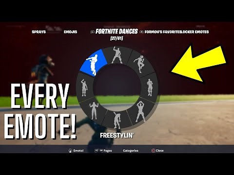 NEW MAP With EVERY EMOTE in Fortnite! (Updated FREE Emote Creative Glitch!)