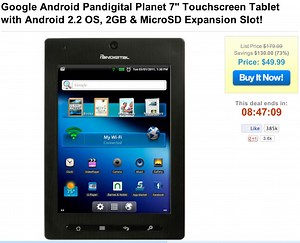 From the 'How bad could it be?' dept: $50 Android 2.2 7-inch tablet with front and rear cameras from Pandigital