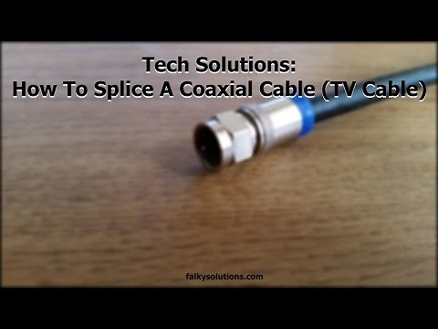 Tech Solutions Video | How To Splice A Coaxial Cable! (TV Antenna Cable)