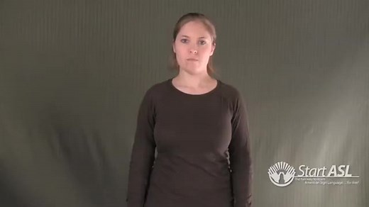 Watch how to sign 'yellow' in American Sign Language.