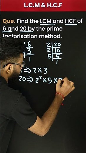Learn How to Find🔢L.C.M and H.C.F Using the Prime Factorisation Method📃#mathematics #mathantics