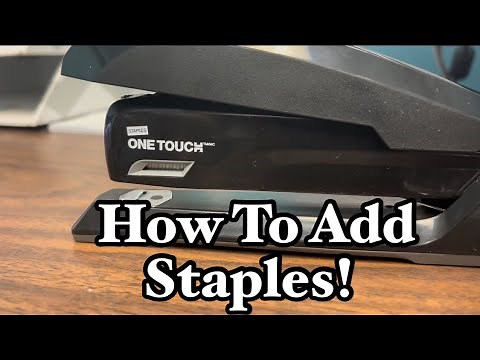 How To Refill Staples One Touch Stapler! Step By Step