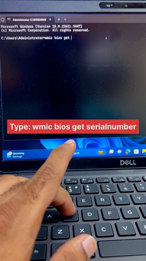 19K views · 206 reactions | Windows shortcut command for How to know your pc serial number || #computer #window11 #tech #laptop #computertips #laptoptips #technology #pctipsandtricks #shorts #reelindia #reels #pctips #india | Techoilyas | Facebook