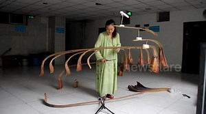 Woman performs amazing 'Sanddorn-balance' act