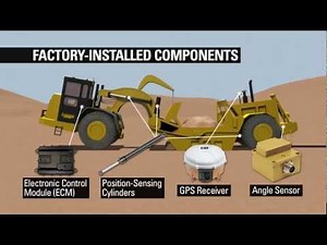 Cat® Grade Control for Scrapers: Integrated Components