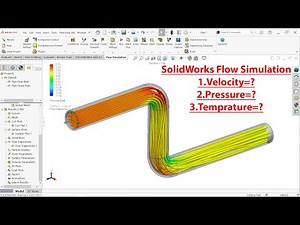 SolidWorks Flow Simulation through Pipe Find Velocity, Mass flow rate, Pressure, Temperature?