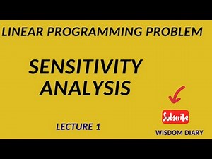 Sensitivity Analysis LPP BSC mathematics (operation research)