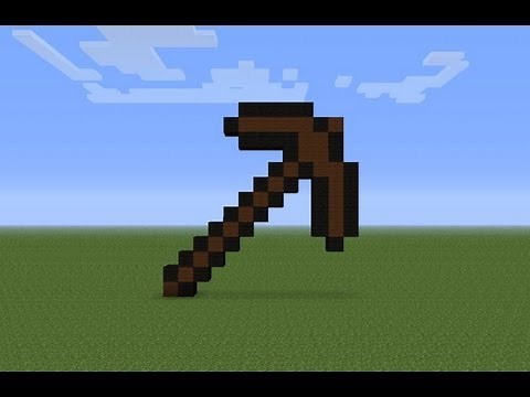How to Make a Wooden Pick Axe in Minecraft
