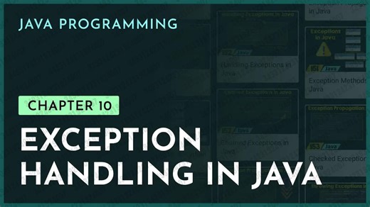 2025.06.16 【Neso Academy】Java异常处理｜第九章｜ Java编程｜ nesoacademy.org