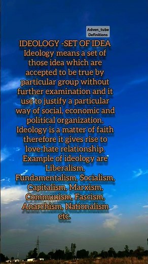 definition of Ideology ⁉️#politicalscience #upscmains #politicaldebate #política #viralnews #polity