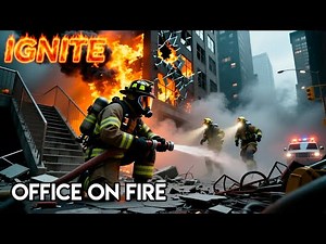 Firefighting Simulator: Ignite — Office Building Fire & Roof Rescue | No Commentary