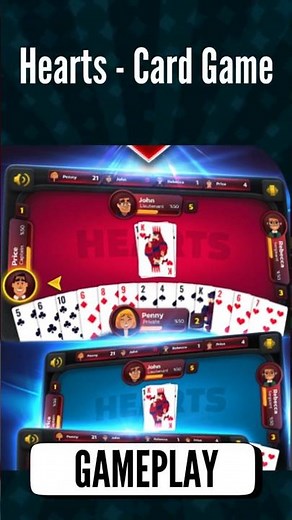 ♥️ Hearts: Classic Card Game Fun! #HeartsGame #CardGames #MobileGaming