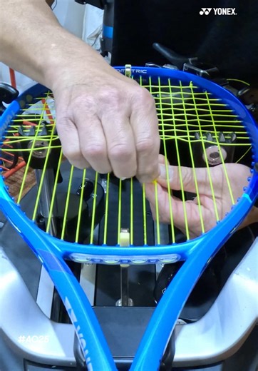 Racquet Stringing Process with Yonex Explained