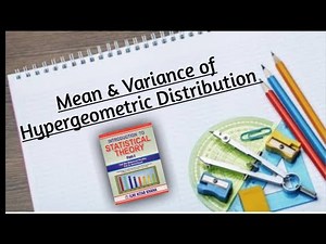 Mean, Variance & S.D of Hypergeometric Probability Distribution |Chapter#8 |Discrete P.D