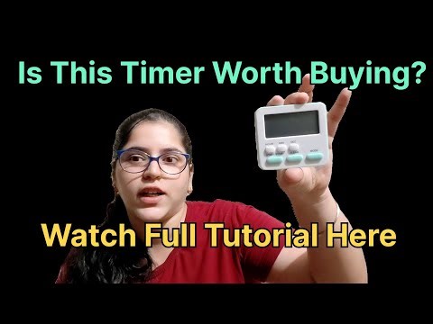 Best Digital Timer for Study, Kitchen & Daily Tasks | Full Tutorial + Review #himanshiahujaofficial