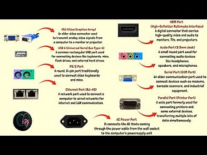 All types of computer port and their uses well explained