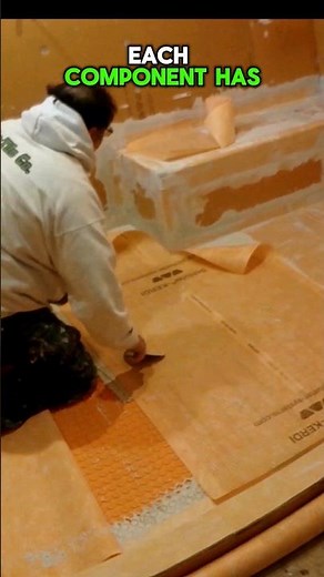 Tile is easy. Heated shower floor and bench seat Step by step