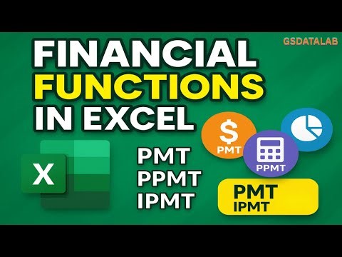 Financial Functions: PMT, PPMT & IPMT Explained with Examples in Telugu
