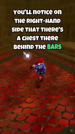 Ocarina of Time Fire Temple Tip: Climb Over the Bars to Get the Chest