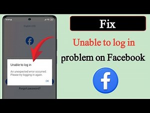 How to fix unable to log in problem in Facebook