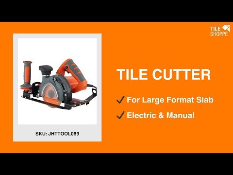 How to use the Tile Cutter Electric and Manual 2 In 1 Kit for Large Format Slab?