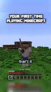 POV: You play minecraft for the first time... #minecraftmemes